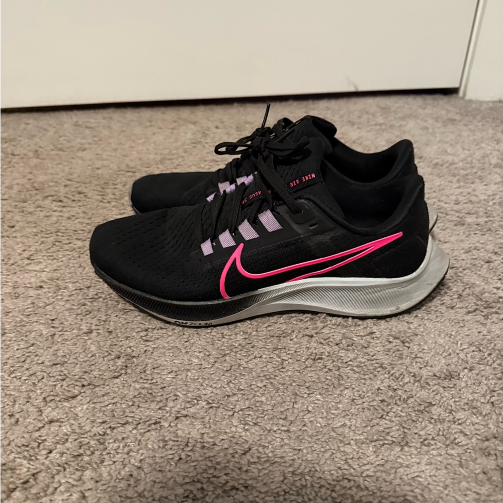 Nike Pegasus Women's Black and Pink Running Shoes - W 10 - slightly worn